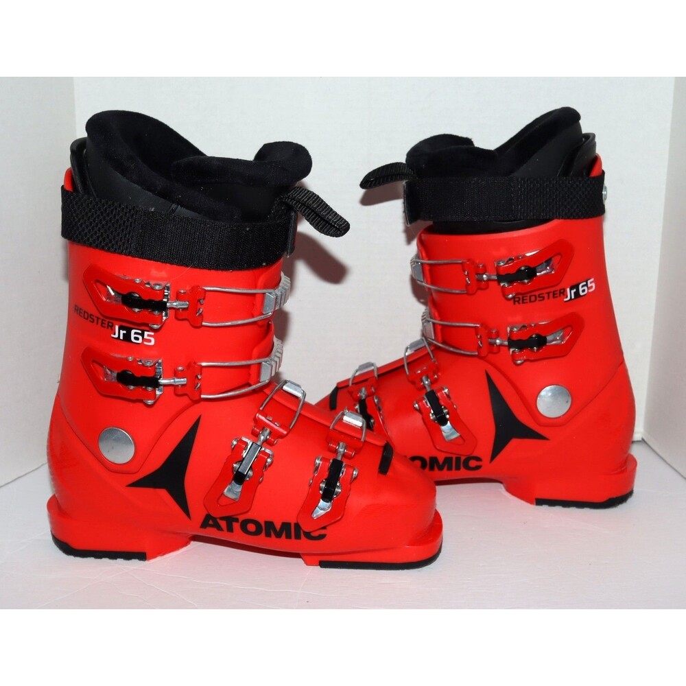 SOLD Atomic‎ Redster JR 65 Ski Boots Size 24/25.5 Color Red
